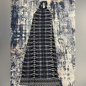 Dark gray maxi dress with built-in bra